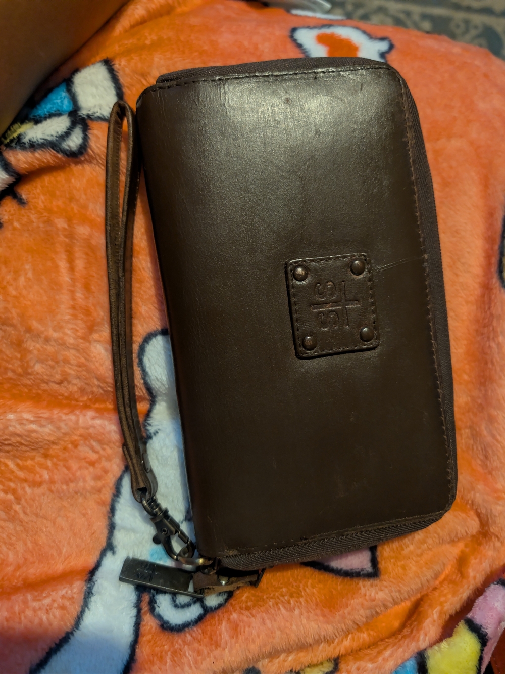 Sts Rancho Wear Leather Wristlet Wallet - Dark Brown